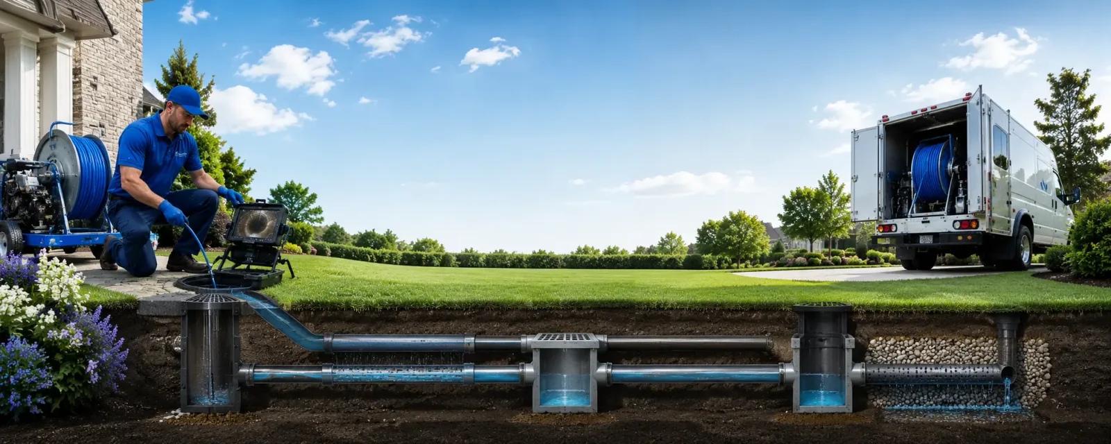 Outdoor drain cleaning information for La Luz, NM